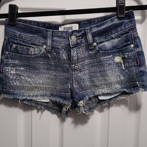 Mini sparkling short victoria's secret pink